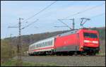 br-6101-adtranz/260864/101-075-mit-ic-nach-frankfurt 101 075 mit IC nach Frankfurt am 18.04.13 bei Hermannspiegel