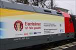 Die Werbung von 101 037  Eisenbahner mit Herz gesucht  mal etwas näher betrachtet...(25.01.14, Köln West)