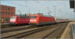 br-6101-adtranz/86592/die-db-101-145-1-trifft-mit Die DB 101 145-1 trifft mit ihrem IC in Koblenz ein, wo die 181 215-5 den Zug zur Weiterfahrt bernehmen wird.. 
21. Feb. 2008