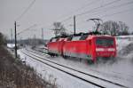 br-61202-regio-umbau/244255/zurueck-nach-aachen-geht-es-am Zurck nach Aachen geht es am 13.01.2013 fr die 120 208 und 120 207.In Sildemow wurden die beiden Loks am frhen Morgen geknipst.