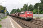 br-6139-e4011/451179/139-132-5-db-schenker-rail-deutschland 139 132-5 DB Schenker Rail Deutschland AG mit einem Kalizug in Bienenbüttel und fuhr weiter in Richtung Uelzen. 04.09.2015
