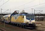 ME'r 81617 wurde am 15.1 von ME 146-04  Buchholz in der Nordheide  aus dem Bahnhof Hamburg-Harburg gezogen.