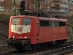 Potrait der 151 134-4 im Harburger Bahnhof.
