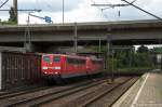 BR 6151/353500/151-032-0--151-085-8-db 151 032-0 & 151 085-8 DB Schenker Rail Deutschland AG kamen durch Hamburg-Harburg gefahren und fuhren in Richtung Maschen weiter. 12.07.2014