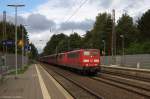 BR 6151/366530/151-113-8--151-104-7-db 151 113-8 & 151 104-7 DB Schenker Rail Deutschland AG mit dem GM 60205 von Hansaport nach Beddingen VPS in Bienenbüttel. 09.09.2014