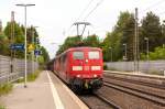 BR 6151/433696/151-104-7--151-110-4-db 151 104-7 & 151 110-4 DB Schenker Rail Deutschland AG mit dem 6000 Tonnen Erzbomber von Hamburg Hansaport nach Salzgitter-Beddingen in Bienenbüttel. 02.06.2015