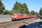 151 094-0 & 151 095-7 DB Cargo mit einem Erzzug von Hamburg nach Salzgitter-Peine in Bienenbüttel. 19.08.2016