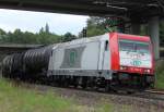 185 650-9 von ITL mit Kesselwagenzug am 23.06.11 bei Fulda    