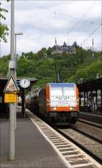 185 613  HUSA  mit Gaskesselzug in Richtung Sden am 10.05.13 in Linz am Rhein