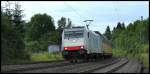 185 639 der Rurtalbahn mit ARS Zug in Sterbfritz am 20.06.14