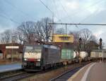 ES 64 F4-290  189 290  fuhr mit einem langen Mischer durch den Bahnhof von Minden/Westfalen. Gru an den hupenden TF !!!!!