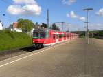 Einfahrt in Asperg/Wrtt. Stuttgarter s-Bahn linie 5 nach bietigheim.