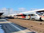 415 022  175 Jahre Eisenbahn in Deutschland  mit ICE 1548 nach Frankfurt am 08.03.10 in Fulda