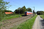 Ein alltäglicher Anblick auf der KBS 940 von Mühldorf nach München Hbf sind die Doppelstockzüge, die meist von der BR 245 befördert werden.