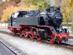 Eisenbahnbilder 99 2324 vom Molli in Bad Doberan am 31.Oktober 2009.