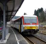 Eisenbahnbilder/51220/928-677-4-steht-in-betzdorf 928 677 4 steht in Betzdorf als WEBA nach Daaden zur Abfahrt bereit