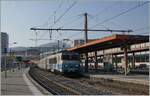 BB 22200/770024/die-sncf-bb-22214-verlaesst-chamb233ry-challes-les-eaux Die SNCF BB 22214 verlässt Chambéry-Challes-les-Eaux mit einem TER aus 'Corail'-Wagen. 

20. März 2022