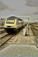 Ein HST der  First  nach London erreicht Cardiff. 
November 2000  
(Analoges Foto ab CD)