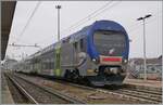 Ein FS Trenitalia Doppelstock Regionalzug wartet in Chivasso auf seine nächsten Einsatz.