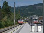 bregenz/819596/neue-zuege-im-vorarlberg-rechts-im Neue Züge im Vorarlberg: Rechts im Bild wartet ein ÖBB 4748 in Bregenz auf seinen nächsten Einsatz, während links im Bild der 4748 511-4 in Bregenz ankommt. 

19. Juni 2023