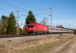 br-1116-es-64u2-1525kv/544286/1116-116-5-wurde-mit-einem-ec 1116 116-5 wurde mit einem EC in Richtung München am 05.03.17 in Eglharting fotografisch festgehalten.
