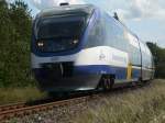 Auch OLA-Triebwagen 0007 kam zwischen Bergen/R�gen und Lauterbach Mole zum ...