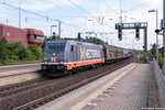 br-241-traxx-f140ac2/518035/241006-calrissian-241-006-4-hector-rail 241.006 'Calrissian' (241 006-4) Hector Rail AB mit einem H-Wagen Ganzzug in Lüneburg und fuhr weiter in Richtung Hamburg. 02.09.2016