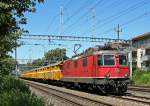 Re 4/4 II 11284 mit einem Post-Zug am 27.07.09 in Winterthur