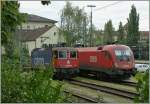 BB 1116 091-8 und SBB Re 421 388-0 im deutschen Lindau.