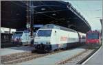 Die R 460 033-4 mit einem SNCF Wintersportzug in Lausanne.