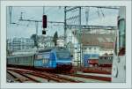 Die SBB Re 460 034-2 wirbt fr die  Zugkraft Aargau .
Gescanntes Negativ/Lausanne im Jahre 1997