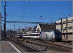 SBB Re 460 107 6  AlpTransit  erreicht Lausanne.
24. Feb. 2014 