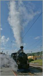 Dampft und raucht: die BFD N 5 bei der Blonay-Chamby Bahn.