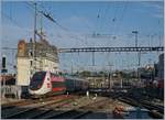 Der TGV Lyria 4727 verlässt Lausanne (ab 7:23) mit dem Ziel Paris Gare de Lyo (via Dijon).