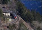 ... oder der Auschnitt mit dem ICN auf der Gotthard Nord Rampe muss ganz klein gewählt werden.
14. 03.2014