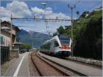 Der Trenord ETR 524 202 beim Kurzen Halt in S.Nazaro auf seiner Fahrt nach Malpensa.