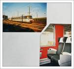 Der RAe TEE II als Zweiklasszug (RABe TEE II) im TGV Zubringer-Verkehr in Frasne in den letzen Betreibstagen von innnen und aussen.
7. Okt. 1999