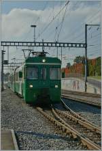 BAM Regionalzug erreicht Morges. 
21.10.2011