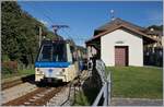 FART SSIF/680497/der-ssif-treno-panoramico-auf-der Der SSIF Treno Panoramico auf der Fahrt nach Locarno wartet in Trontano auf einen Gegenzug. 

10. Okt. 2019