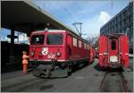 RhB/126438/die-reise-nach-arosa-beginnt-in Die Reise nach Arosa beginnt in Chur auf dem Bahnhofplatz. 
22.03.2008