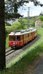 RhB Be 4/4 515 als S-Bahn kurz vor Reichenau-Tamins.