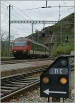 Ein umgeleiteter IC in Aussserberg. 
4. mai 2013 