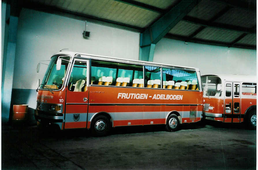 (002'012) - AFA Adelboden - Nr. 10/BE 26'701 - Setra (ex Frhlich, Zrich) im November 1987 im Autobahnhof Adelboden