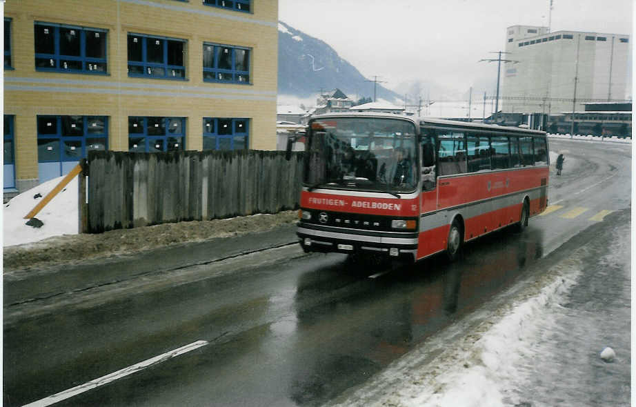 (011'517) - AFA Adelboden - Nr. 12/BE 26'702 - Setra am 22. Februar 1995 in Frutigen, Widi