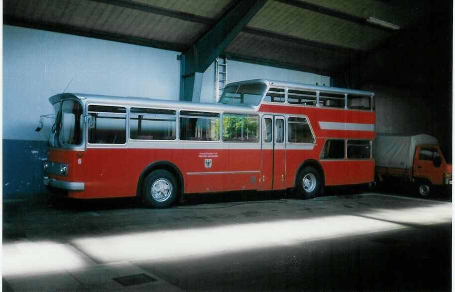 (012'728) - AFA Adelboden - Nr. 6/BE 26'706 - FBW/Vetter-R&J Anderthalbdecker am 2. August 1995 im Autobahnhof Adelboden