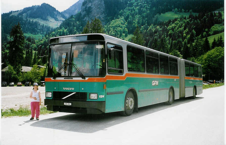 (023'107) - GFM Fribourg - Nr. 124/FR 351 - Volvo/Hess am 1. Juni 1998 beim Schwarzsee