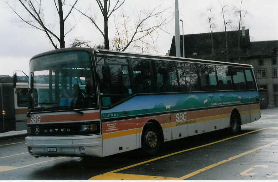 (027'930) - SBG Schaffhausen - SH 619 - Setra am 16. November 1998 in Schaffhausen, Bushof