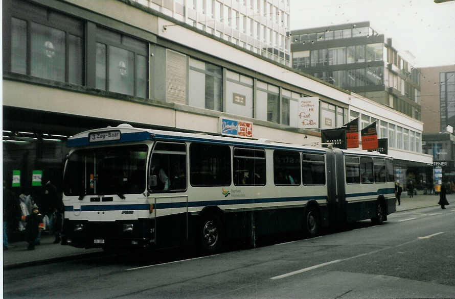 (028'520) - ZVB Zug - Nr. 37/ZG 3387 - FBW/Hess am 31. Dezember 1998 in Zug, Steinhof