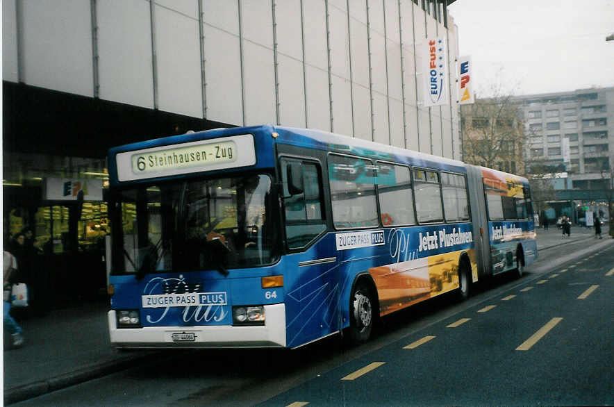 (028'535) - ZVB Zug - Nr. 64/ZG 44'064 - Mercedes/Hess am 31. Dezember 1998 in Zug, Bundesplatz