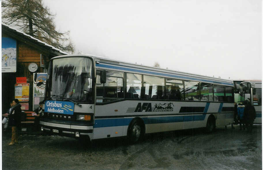 (029'004) - AFA Adelboden - Nr. 4/BE 26'704 - Setra (ex AAGI Interlaken Nr. 32) am 12. Januar 1999 in Adelboden, Boden